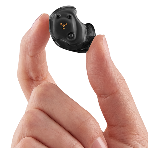 In-The-Ear Hearing Aid in hand
